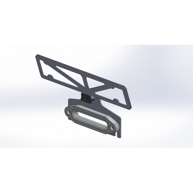 Kennzeichenhalter für Seilwinde